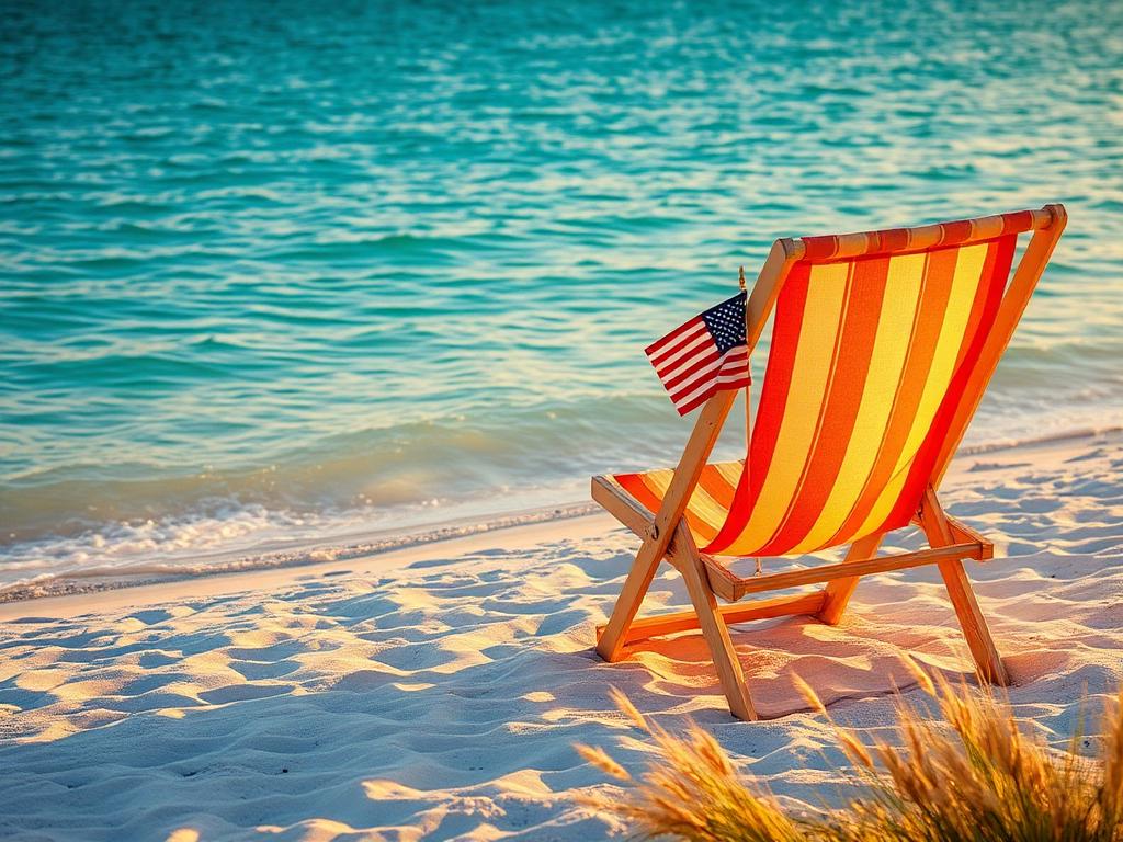Late-summer Gulf coast beach near Venice, Florida